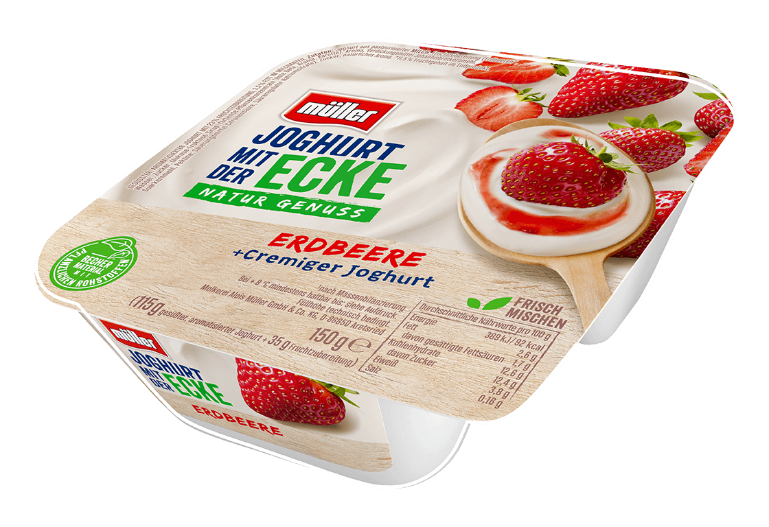 Joghurt mit der Ecke - Erdbeere