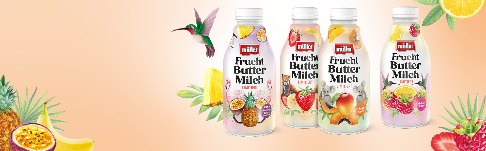 Unser "Sweet Summer" schmeckt lecker nach Müller Frucht Buttermilch Limitiert!